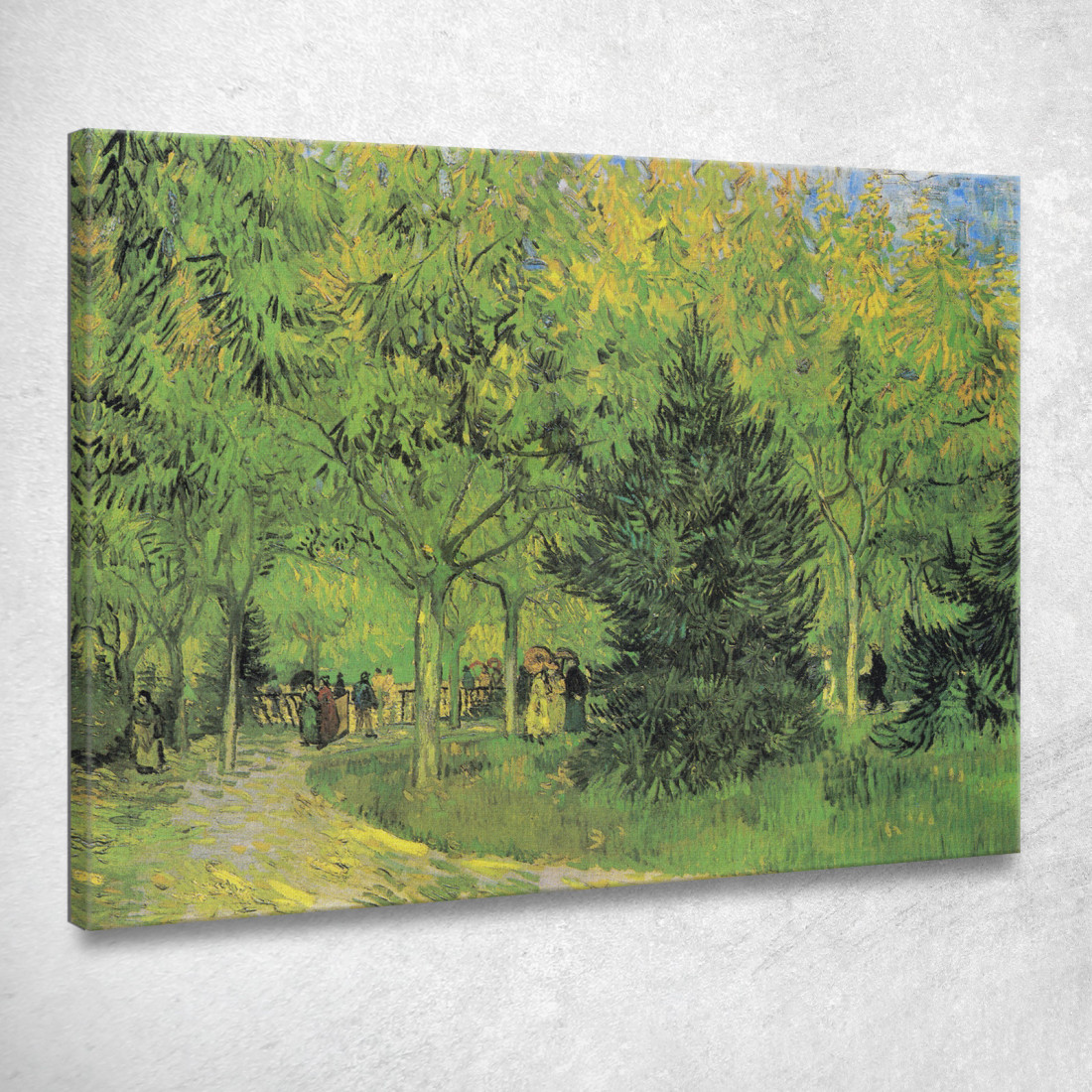 Percorso Nel Parco Di Arles Con Gli Escursionisti Vincent van Gogh vvg322 quadro stampato su tela