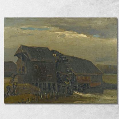 Mulino Ad Acqua A Opwetten Vincent van Gogh vvg335 quadro stampato su tela