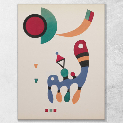 11 Dipinti E 7 Poesie Wassily Kandinsky wk2 quadro stampato su tela