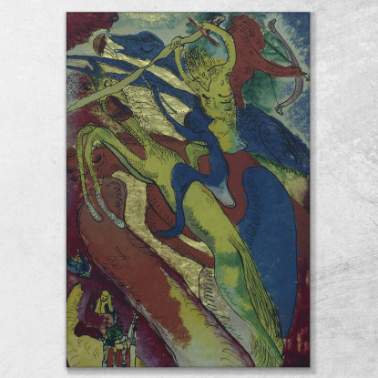 Cavalieri Apocalittici I Wassily Kandinsky wk9 quadro stampato su tela