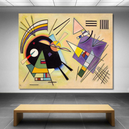 Nero E Viola 1923 Wassily Kandinsky wk19 quadro stampato su tela