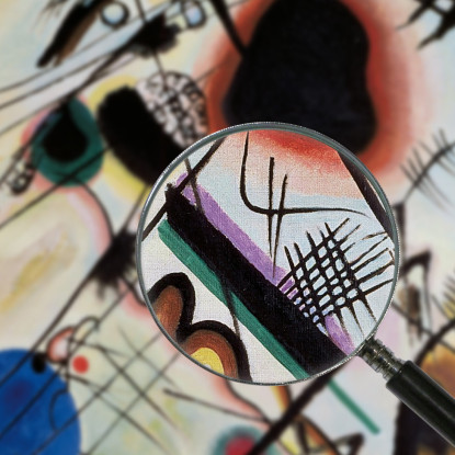 Macchia Nera 1921 Wassily Kandinsky wk21 quadro stampato su tela