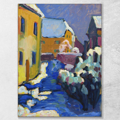 Cimitero E Canonica A Kochel Wassily Kandinsky wk29 quadro stampato su tela