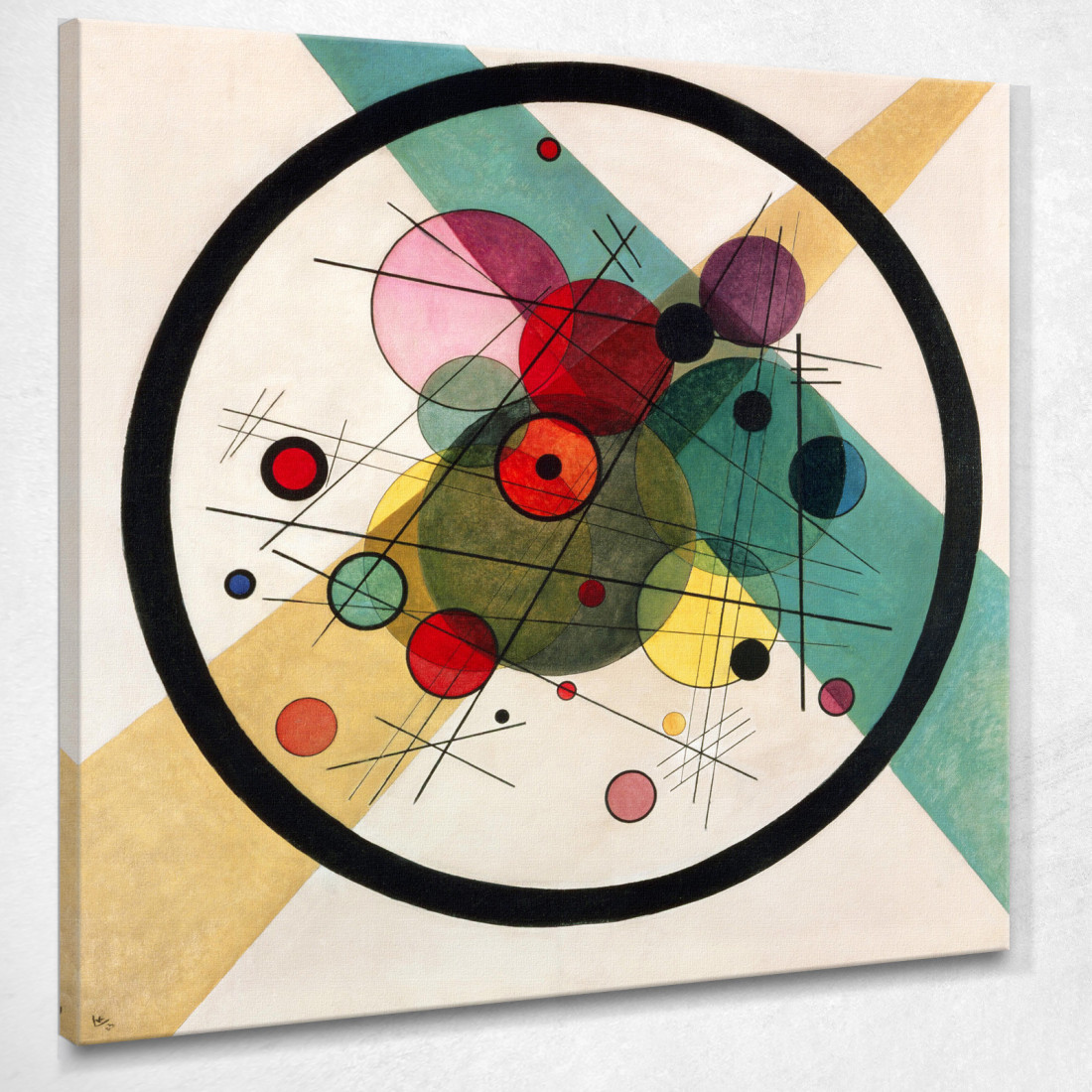 Cerchi In Un Cerchio 1923 Wassily Kandinsky wk30 quadro stampato su tela Cerchi In Un Cerchio 1923 Wassily Kandinsky wk30 quadro stampato su tela