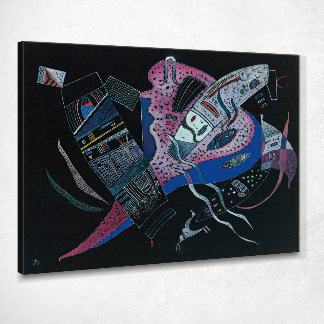 Concentrati Wassily Kandinsky wk39 quadro stampato su tela Concentrati Wassily Kandinsky wk39 quadro stampato su tela