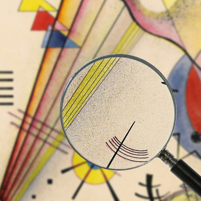 Cancella Connessione Cancella Connessione Wassily Kandinsky wk47 quadro stampato su tela