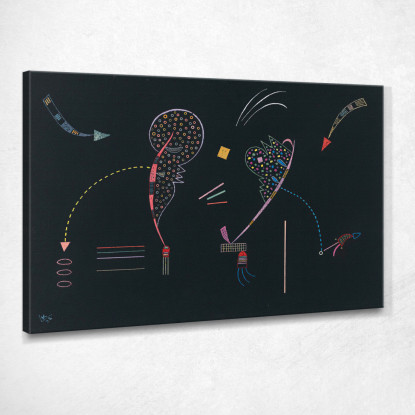 Due Lati Wassily Kandinsky wk48 quadro stampato su tela