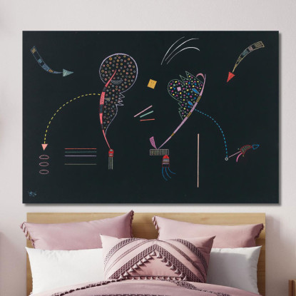 Due Lati Wassily Kandinsky wk48 quadro stampato su tela