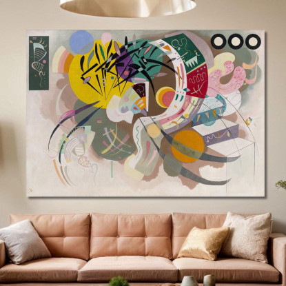 Curva Dominante 1936 Wassily Kandinsky wk50 quadro stampato su tela