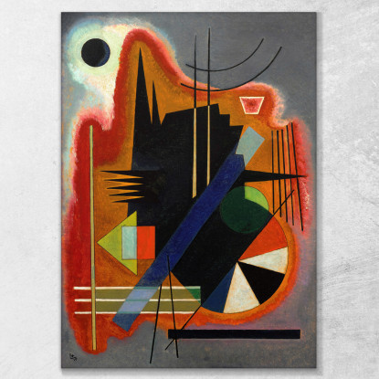 Alcuni Suggerimenti Wassily Kandinsky wk57 quadro stampato su tela