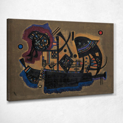 Treccia Intrecciata Wassily Kandinsky wk66 quadro stampato su tela