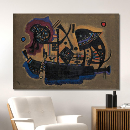 Treccia Intrecciata Wassily Kandinsky wk66 quadro stampato su tela