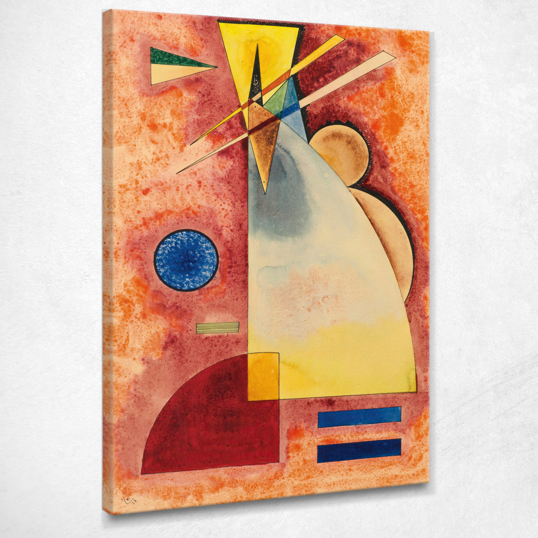 Mescolandosi Tra Loro Wassily Kandinsky wk101 quadro stampato su tela