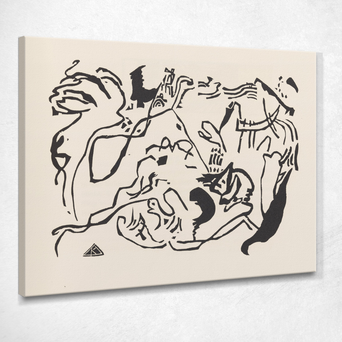 Suoni Pl.06 Wassily Kandinsky wk122 quadro stampato su tela Suoni Pl.06 Wassily Kandinsky wk122 quadro stampato su tela