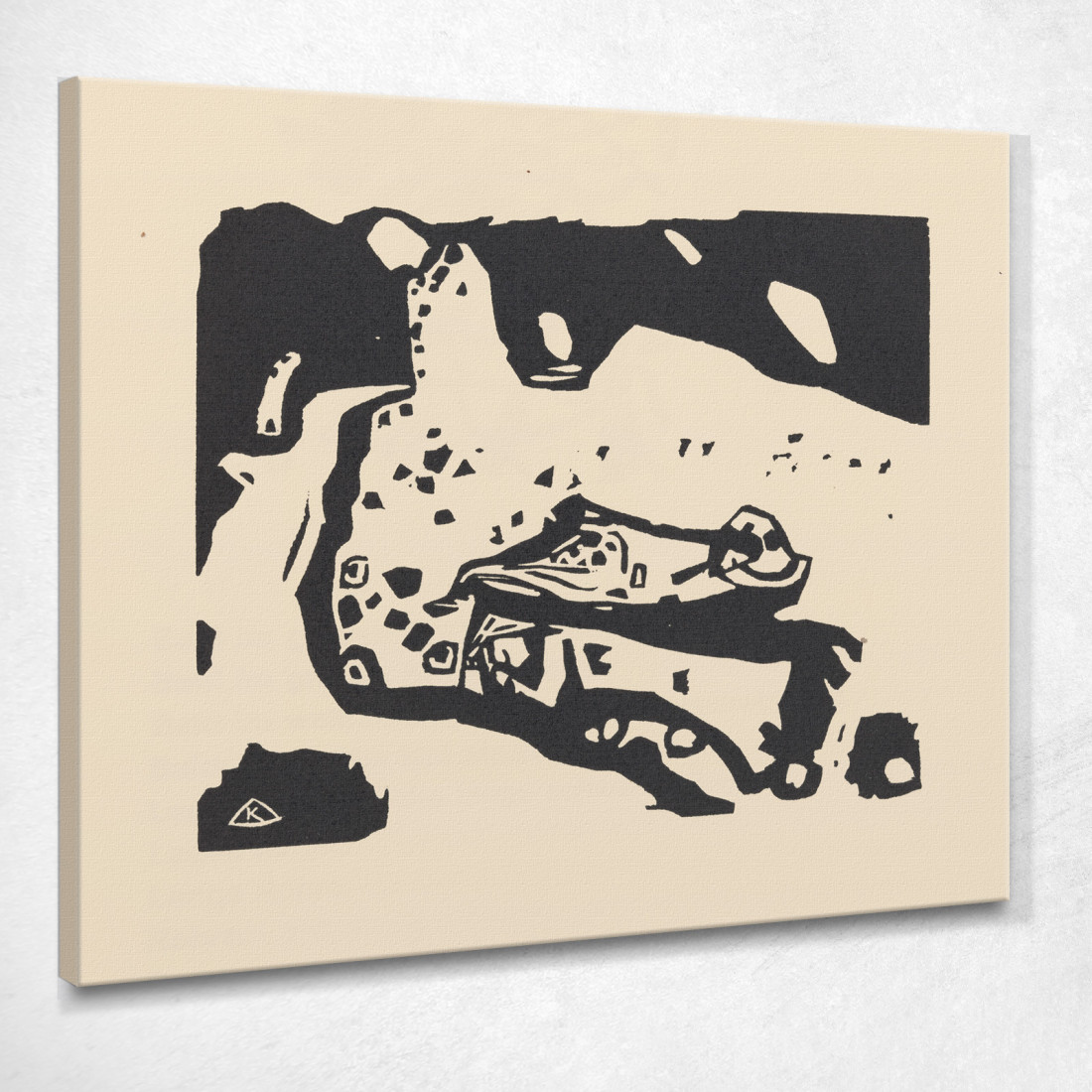 Suona Pl.14 Wassily Kandinsky wk129 quadro stampato su tela Suona Pl.14 Wassily Kandinsky wk129 quadro stampato su tela