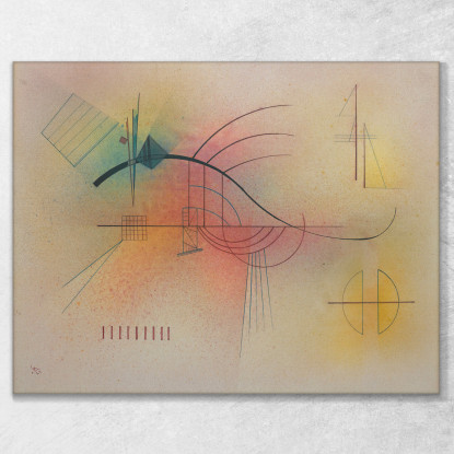 Linea Linea Wassily Kandinsky wk150 quadro stampato su tela