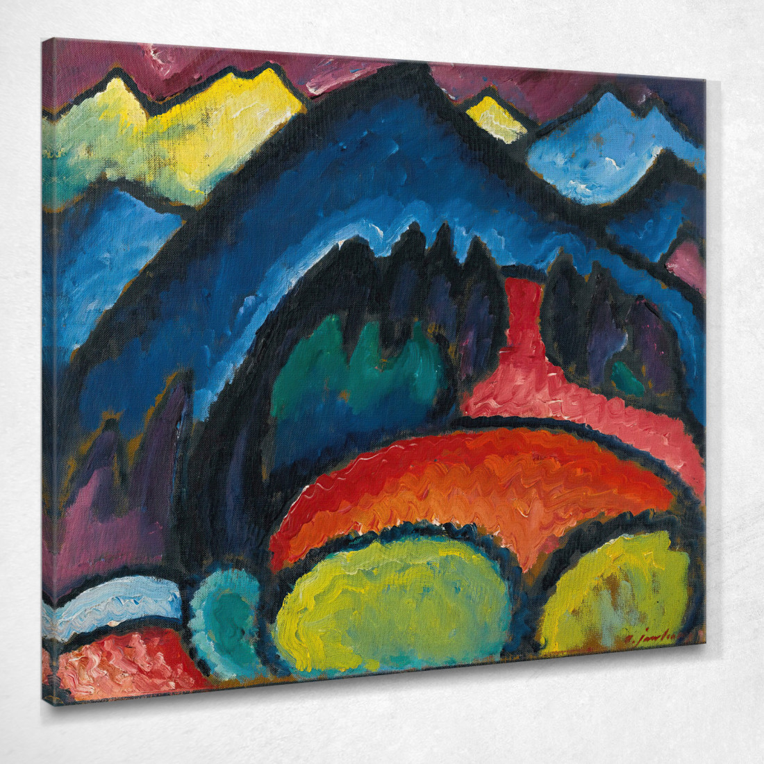 Litografia Blu La Barca Wassily Kandinsky wk151 quadro stampato su tela Litografia Blu La Barca Wassily Kandinsky wk151 quadro stampato su tela