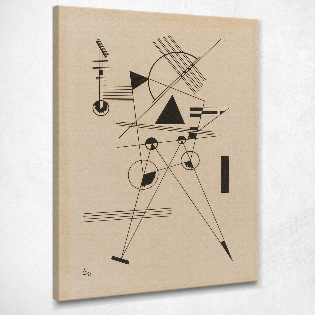 Litografia N. 1R.185 Wassily Kandinsky wk153 quadro stampato su tela Litografia N. 1R.185 Wassily Kandinsky wk153 quadro stampato su tela