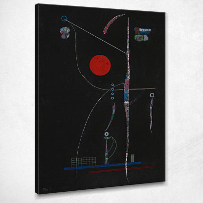 Accento Rosso Wassily Kandinsky wk156 quadro stampato su tela