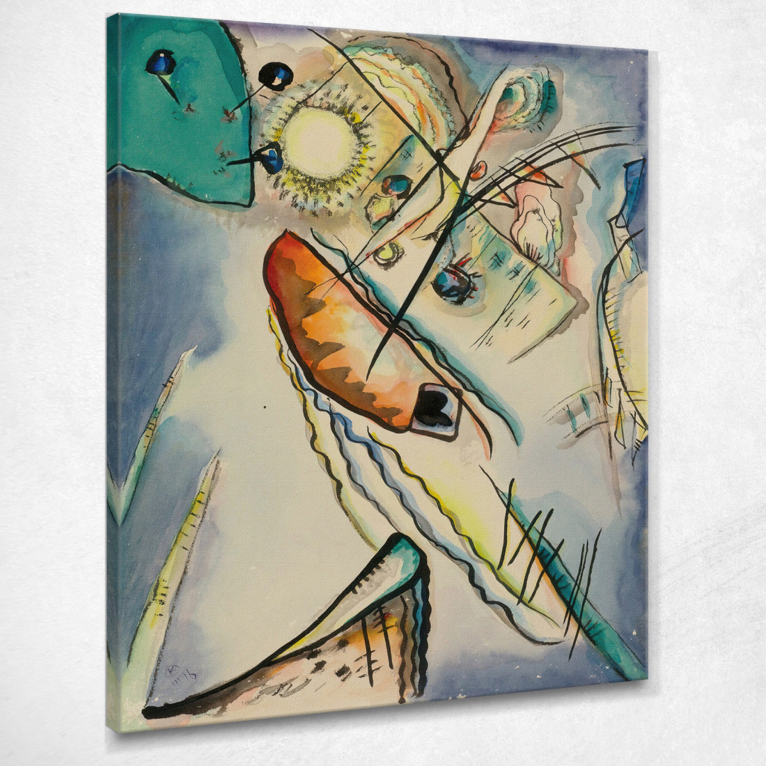 Senza Titolo Senza Titolo 3 Wassily Kandinsky wk172 quadro stampato su tela Senza Titolo Senza Titolo 3 Wassily Kandinsky wk172 quadro stampato su tela