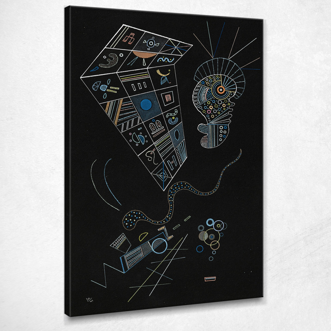 Senza Titolo 5 Wassily Kandinsky wk175 quadro stampato su tela Senza Titolo 5 Wassily Kandinsky wk175 quadro stampato su tela