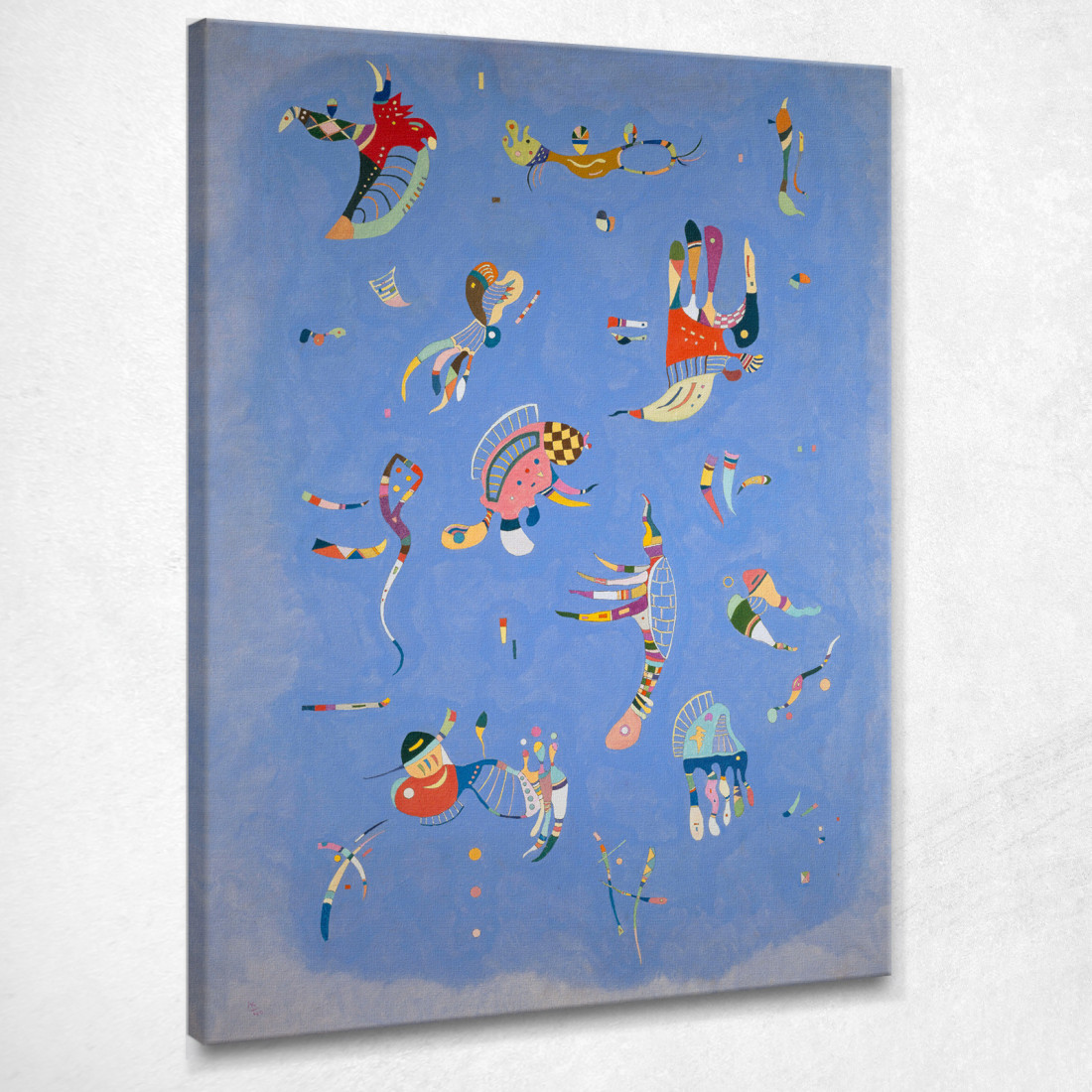 Blu Cielo 1940 Wassily Kandinsky wk213 quadro stampato su tela Blu Cielo 1940 Wassily Kandinsky wk213 quadro stampato su tela
