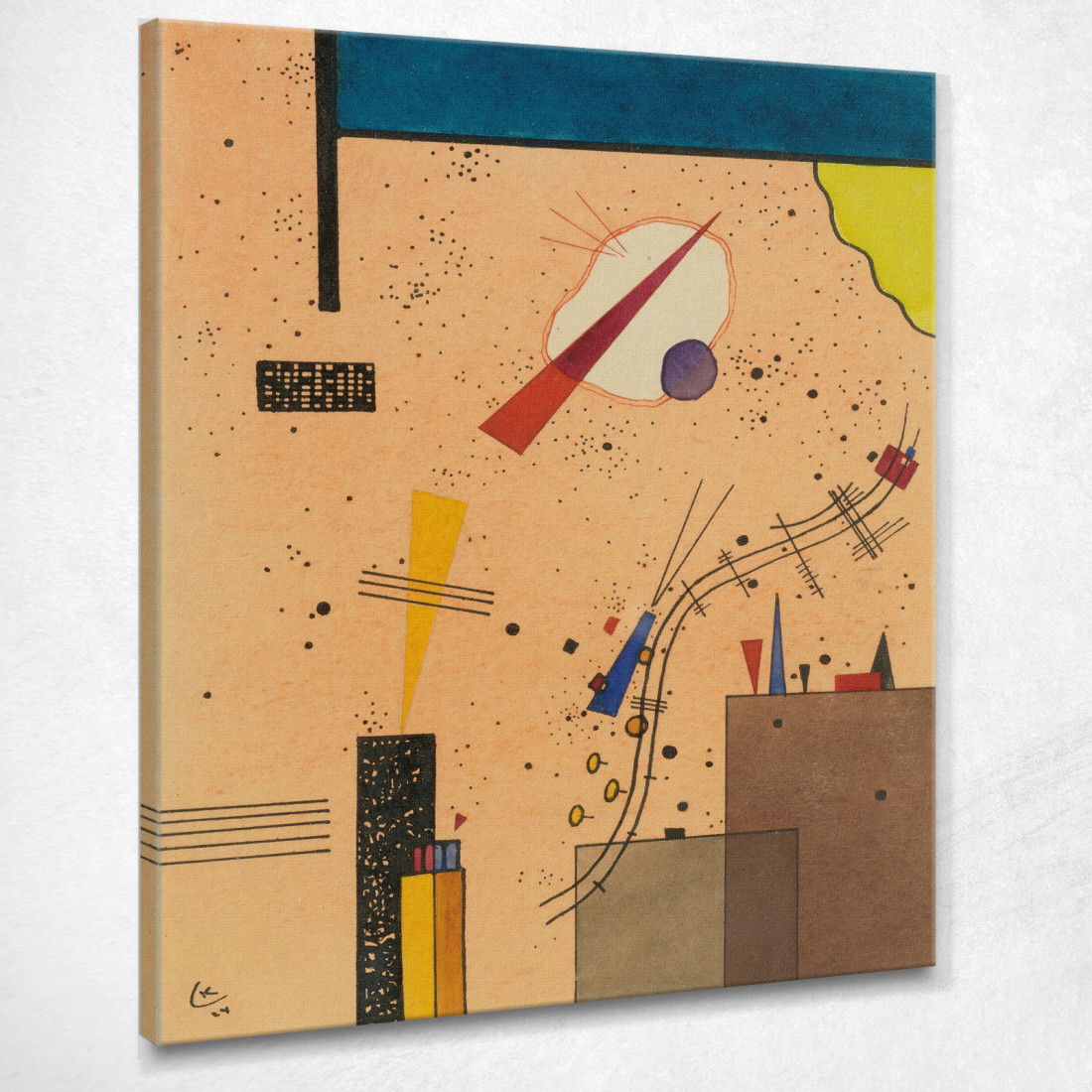 Spruzzo A Siringa Wassily Kandinsky wk216 quadro stampato su tela Spruzzo A Siringa Wassily Kandinsky wk216 quadro stampato su tela