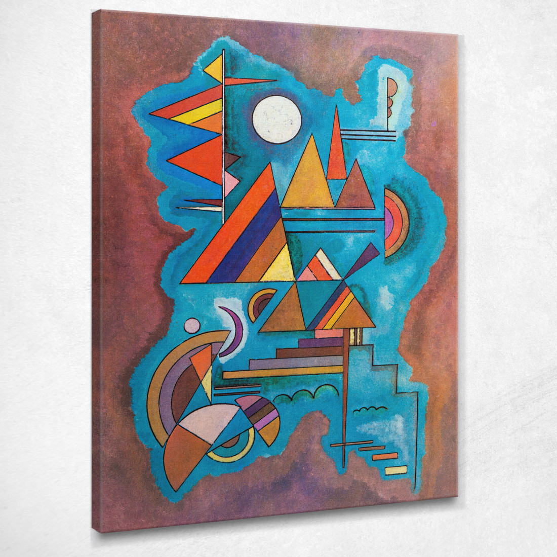 In Piedi Wassily Kandinsky wk219 quadro stampato su tela In Piedi Wassily Kandinsky wk219 quadro stampato su tela