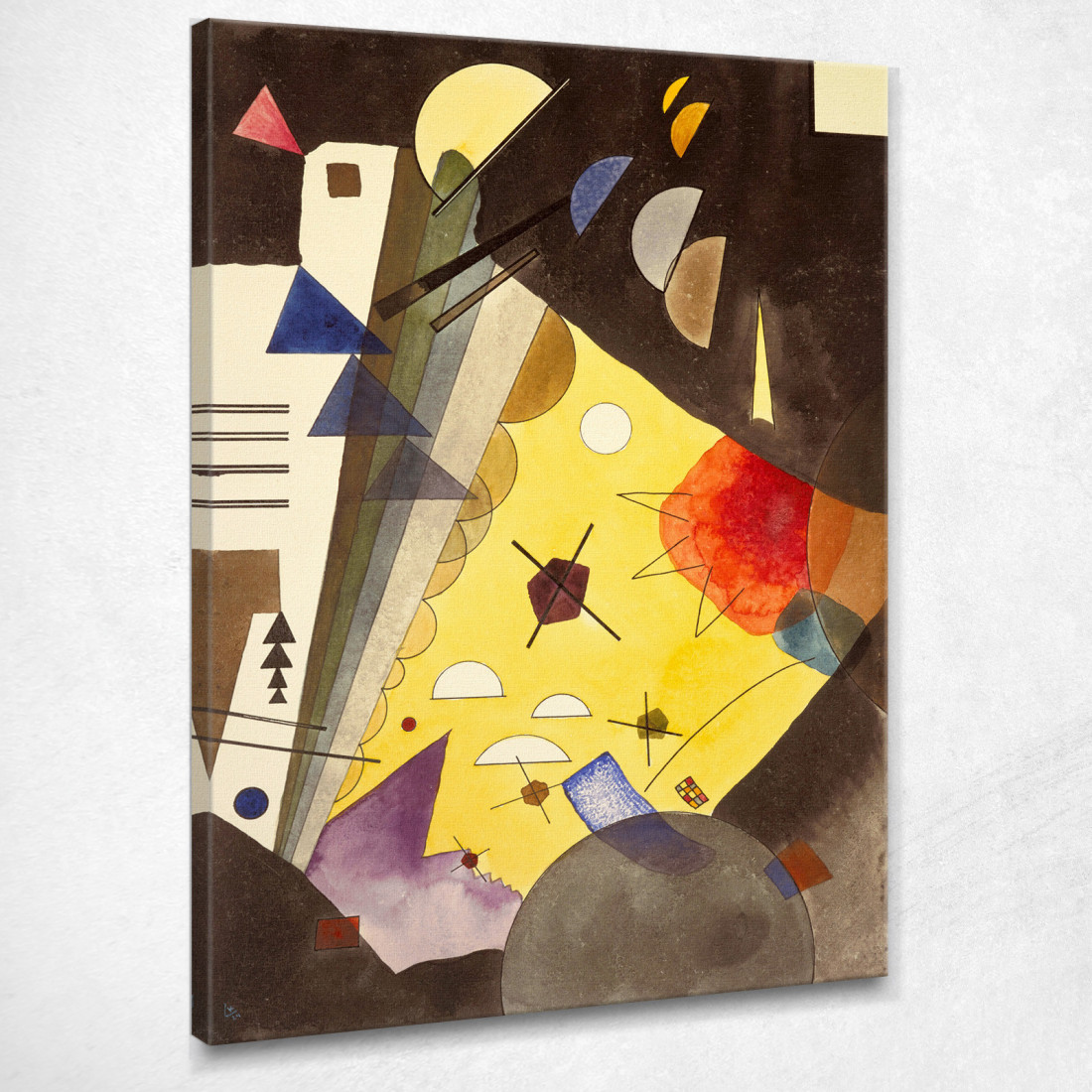 Tensione In Altezza 1924 Wassily Kandinsky wk227 quadro stampato su tela Tensione In Altezza 1924 Wassily Kandinsky wk227 quadro stampato su tela