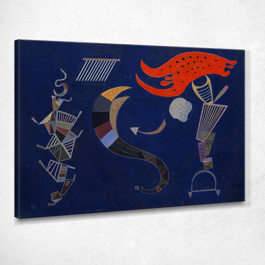 La Freccia Wassily Kandinsky wk228 quadro stampato su tela La Freccia Wassily Kandinsky wk228 quadro stampato su tela