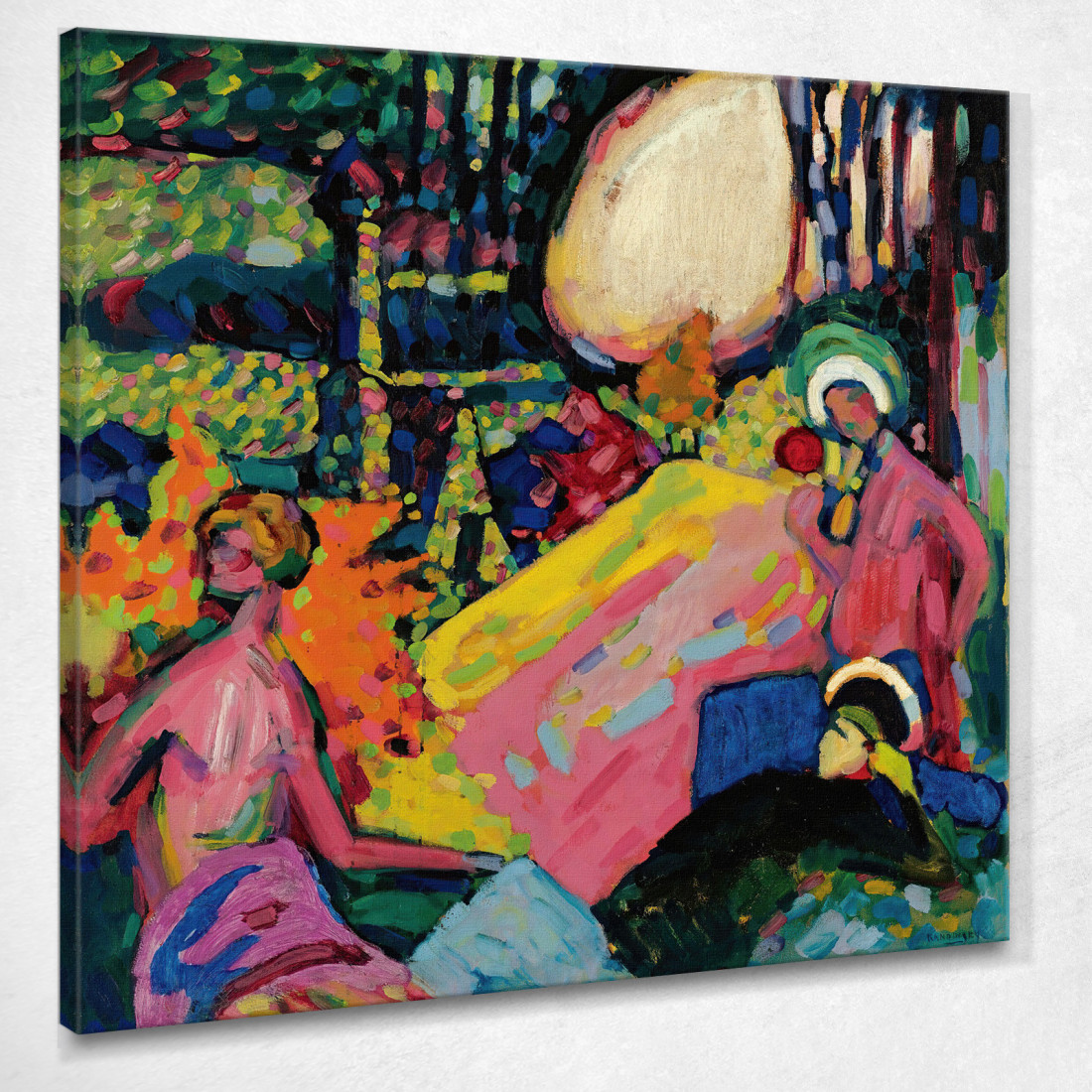 Suono Bianco Suono Bianco Wassily Kandinsky wk254 quadro stampato su tela Suono Bianco Suono Bianco Wassily Kandinsky wk254 quadro stampato su tela