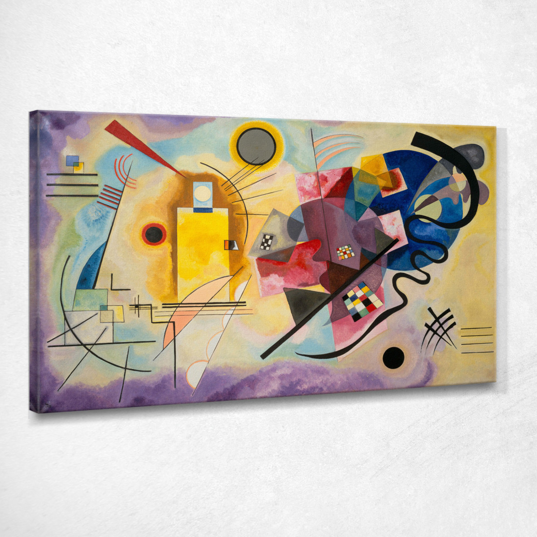 Giallo Rosso Blu Wassily Kandinsky wk258 quadro stampato su tela Giallo Rosso Blu Wassily Kandinsky wk258 quadro stampato su tela