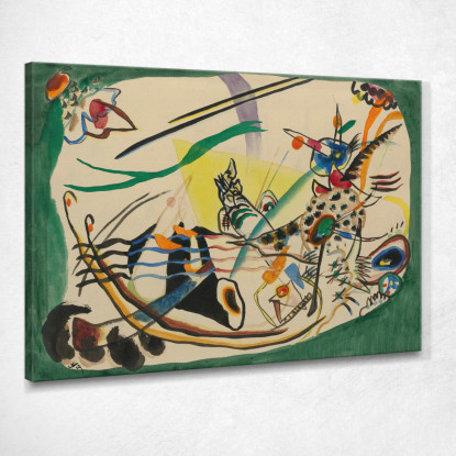 Progetto Per Il Confine Verde Studio Per Il Confine Verde 2 Wassily Kandinsky wk283 quadro stampato su tela