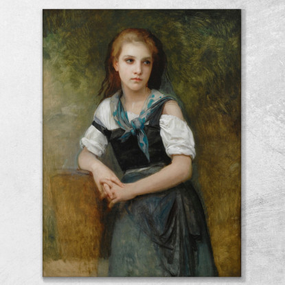 Uno Studio Per Il Segreto William Bouguereau wbg3 quadro stampato su tela