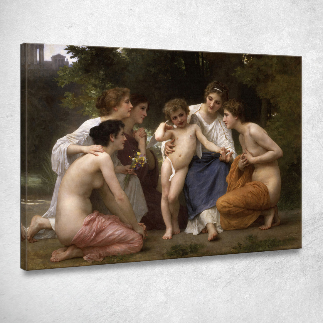 Ammirazione William Bouguereau wbg8 quadro stampato su tela Ammirazione William Bouguereau wbg8 quadro stampato su tela