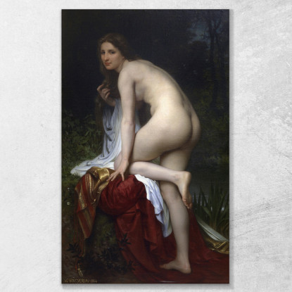Bagnante William Bouguereau wbg18 quadro stampato su tela