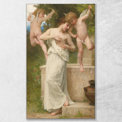 Ferite D'Amore William Bouguereau wbg22 quadro stampato su tela