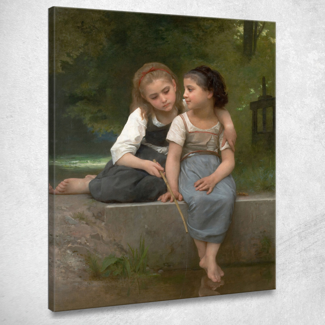 Pesca Alle Rane William Bouguereau wbg39 quadro stampato su tela Pesca Alle Rane William Bouguereau wbg39 quadro stampato su tela