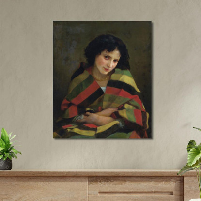 Freddolosa William Bouguereau wbg42 quadro stampato su tela