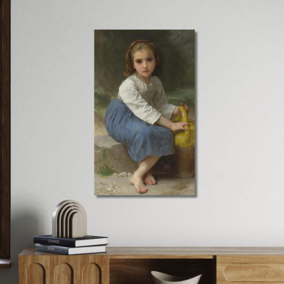 Ragazza Con La Brocca William Bouguereau wbg56 quadro stampato su tela
