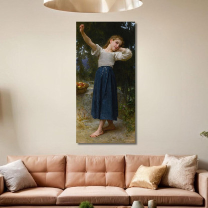 La Pigra William Bouguereau wbg67 quadro stampato su tela