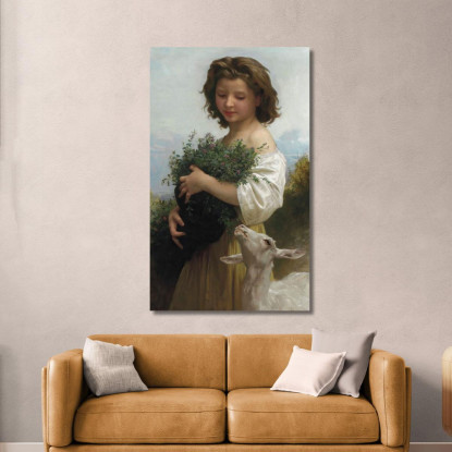 La Piccola Esmeralda William Bouguereau wbg69 quadro stampato su tela
