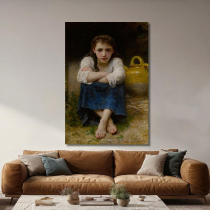 Il Serio William Bouguereau wbg73 quadro stampato su tela