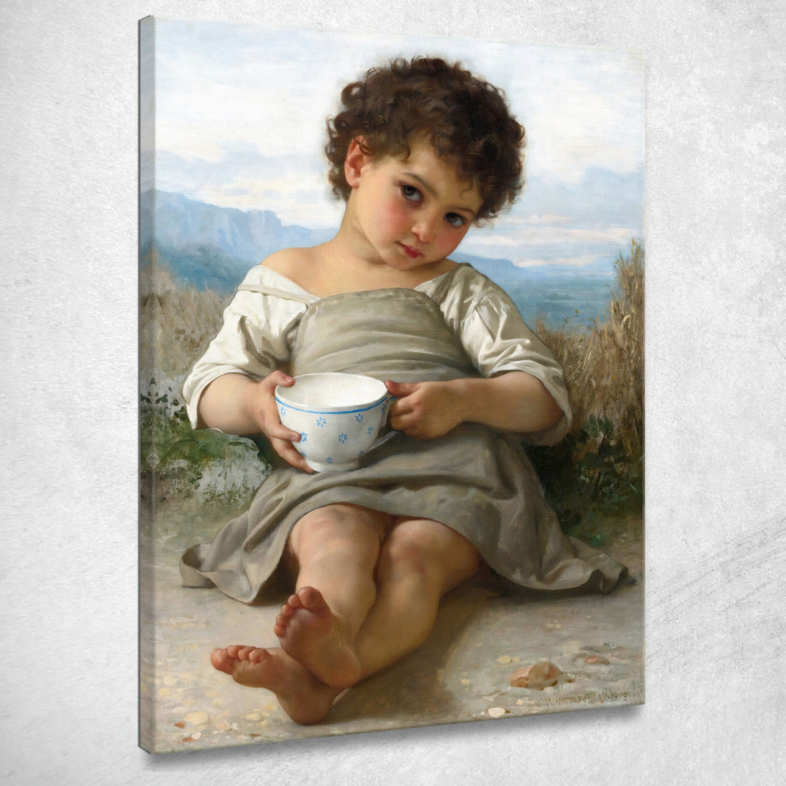 La Tazza Di Latte William Bouguereau wbg74 quadro stampato su tela La Tazza Di Latte William Bouguereau wbg74 quadro stampato su tela