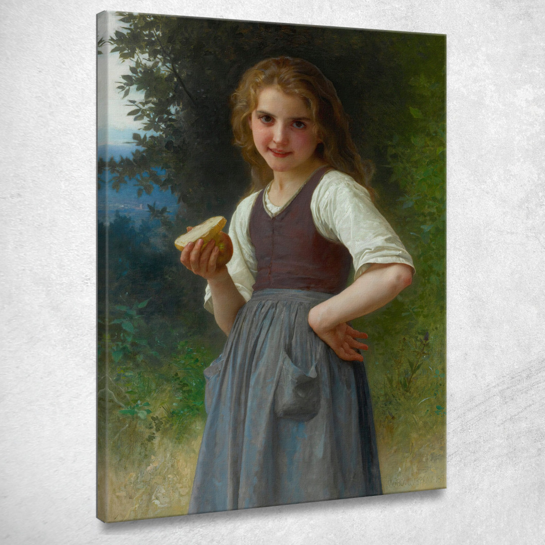 Lo Spuntino Del Campo William Bouguereau wbg81 quadro stampato su tela Lo Spuntino Del Campo William Bouguereau wbg81 quadro stampato su tela
