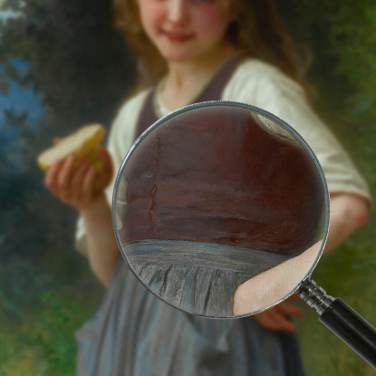 Lo Spuntino Del Campo William Bouguereau wbg81 quadro stampato su tela