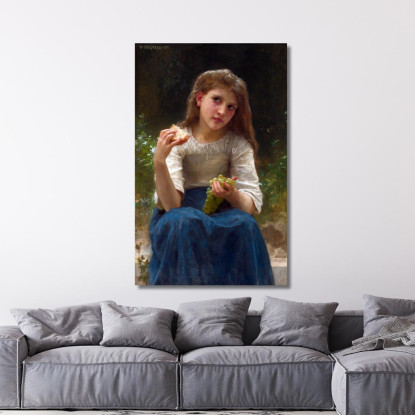 Tè Del Pomeriggio William Bouguereau wbg82 quadro stampato su tela