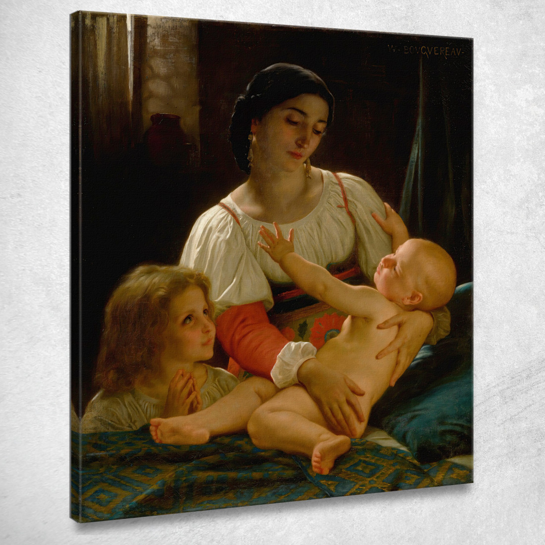 Risveglio William Bouguereau wbg89 quadro stampato su tela Risveglio William Bouguereau wbg89 quadro stampato su tela