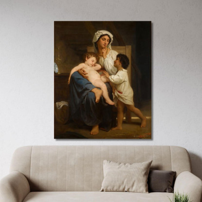 Dormire 2 William Bouguereau wbg90 quadro stampato su tela