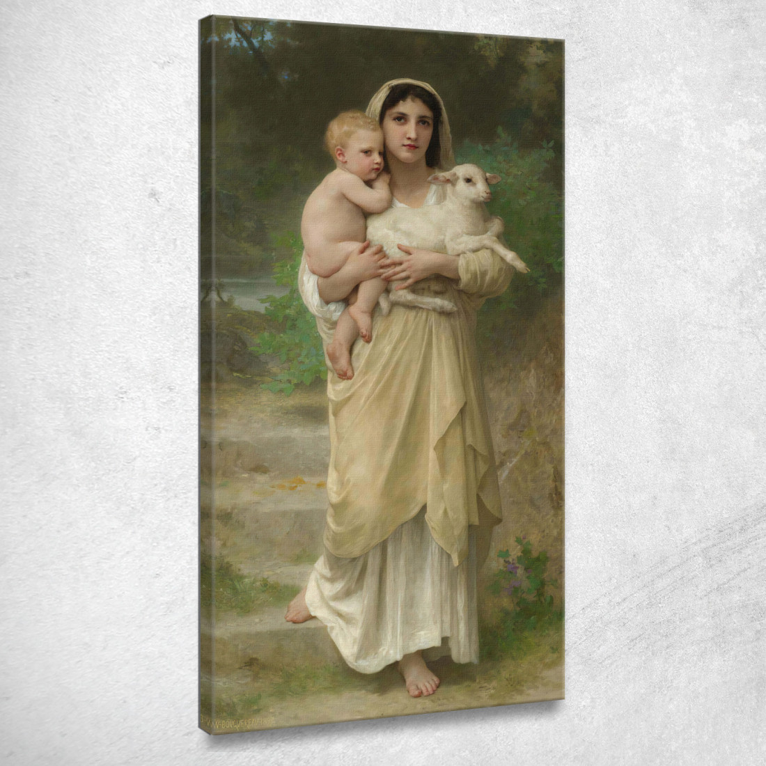 Gli Agnelli William Bouguereau wbg95 quadro stampato su tela Gli Agnelli William Bouguereau wbg95 quadro stampato su tela